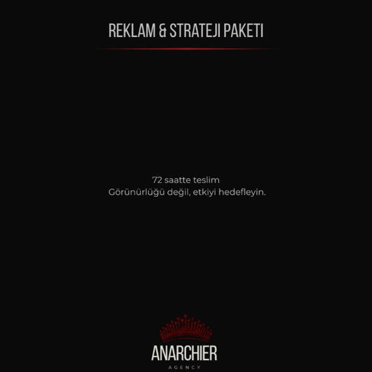 Reklam & Strateji Paketi - Anarchier Agency
